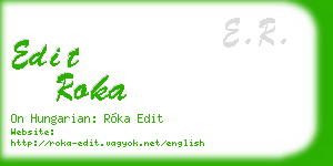 edit roka business card