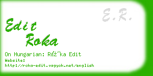 edit roka business card